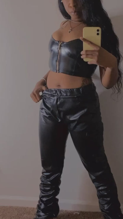 Black Leather Pants